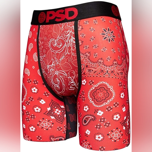PSD Red Bandana Boxer Briefs Underwear Size Medium Men - Picture 2 of 7
